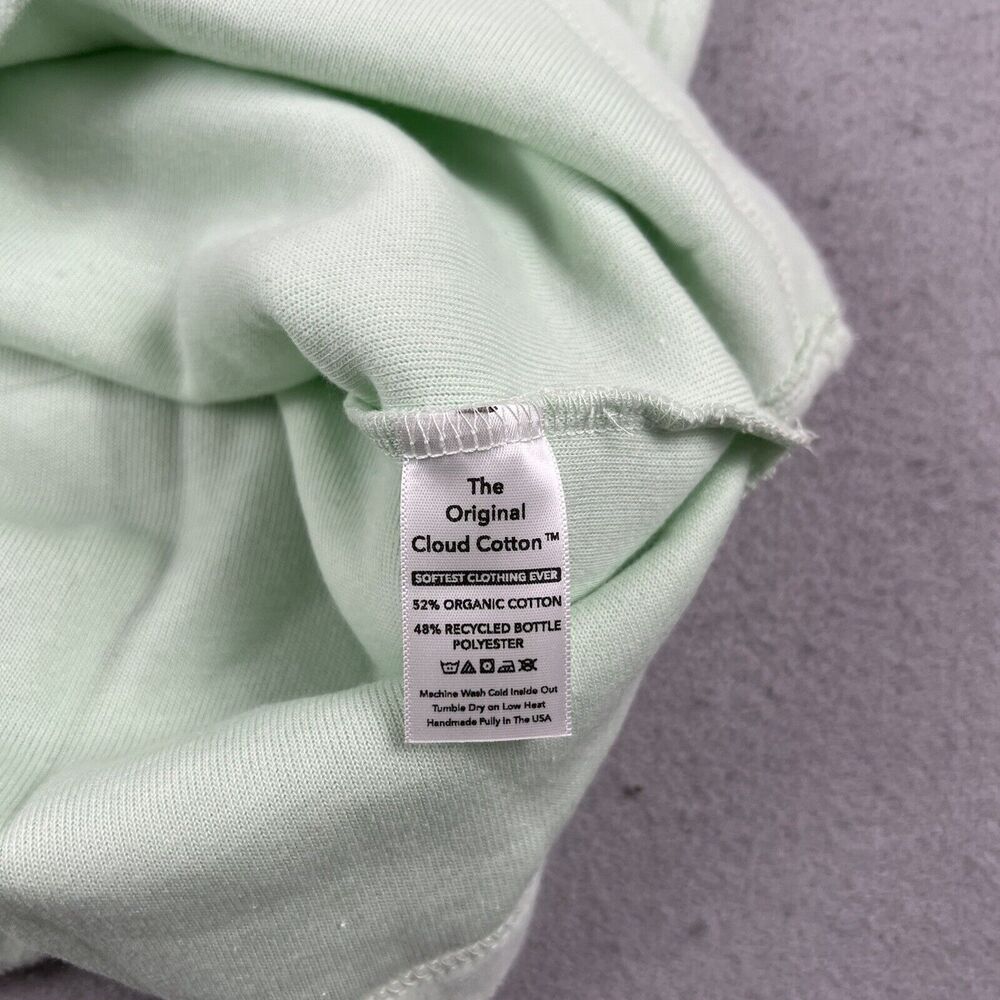 Soft Serve Sweater Size XL‎ Mint Green Cloud Cotton 1/2 Zip Pullover - Picture 9 of 12